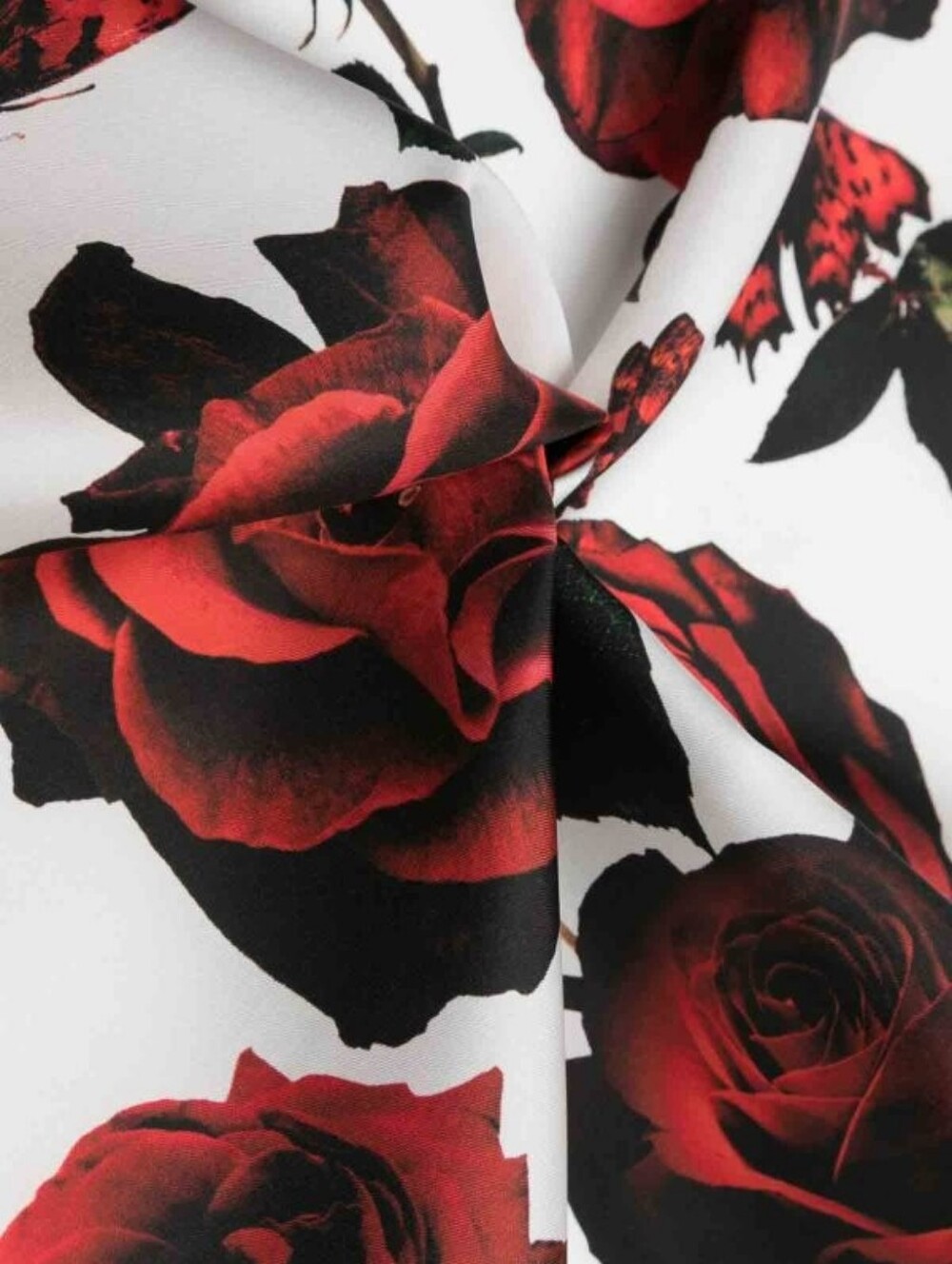 Alexander McQueen Butterfly & Rose PrintShawl 100% Cashmere 一188x134 Cm - Picture 2 of 4